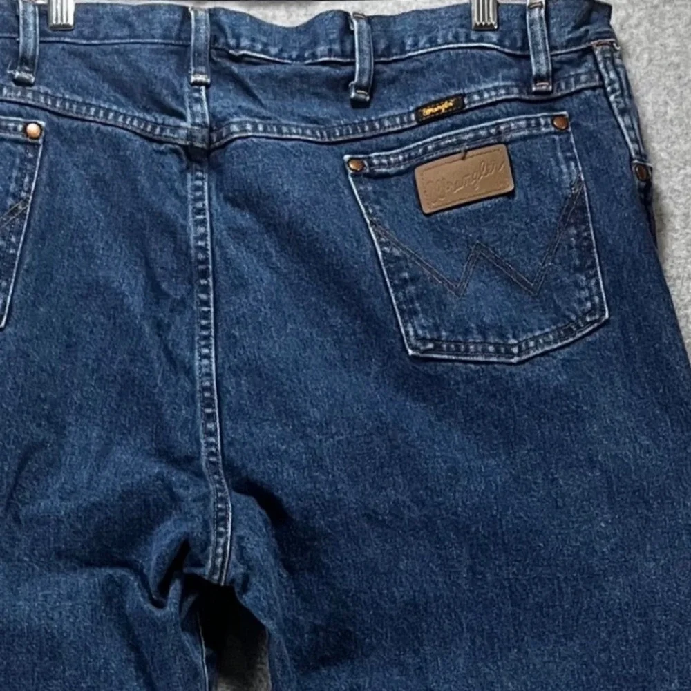 Wrangler Jeans Five Star Premium Denim Mens 42x30 Blue Western Cowboy Casual